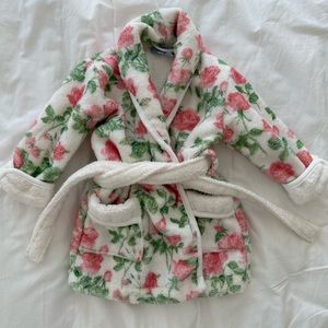 Hill House The Baby Hotel Robe in English Rose 6-12 months